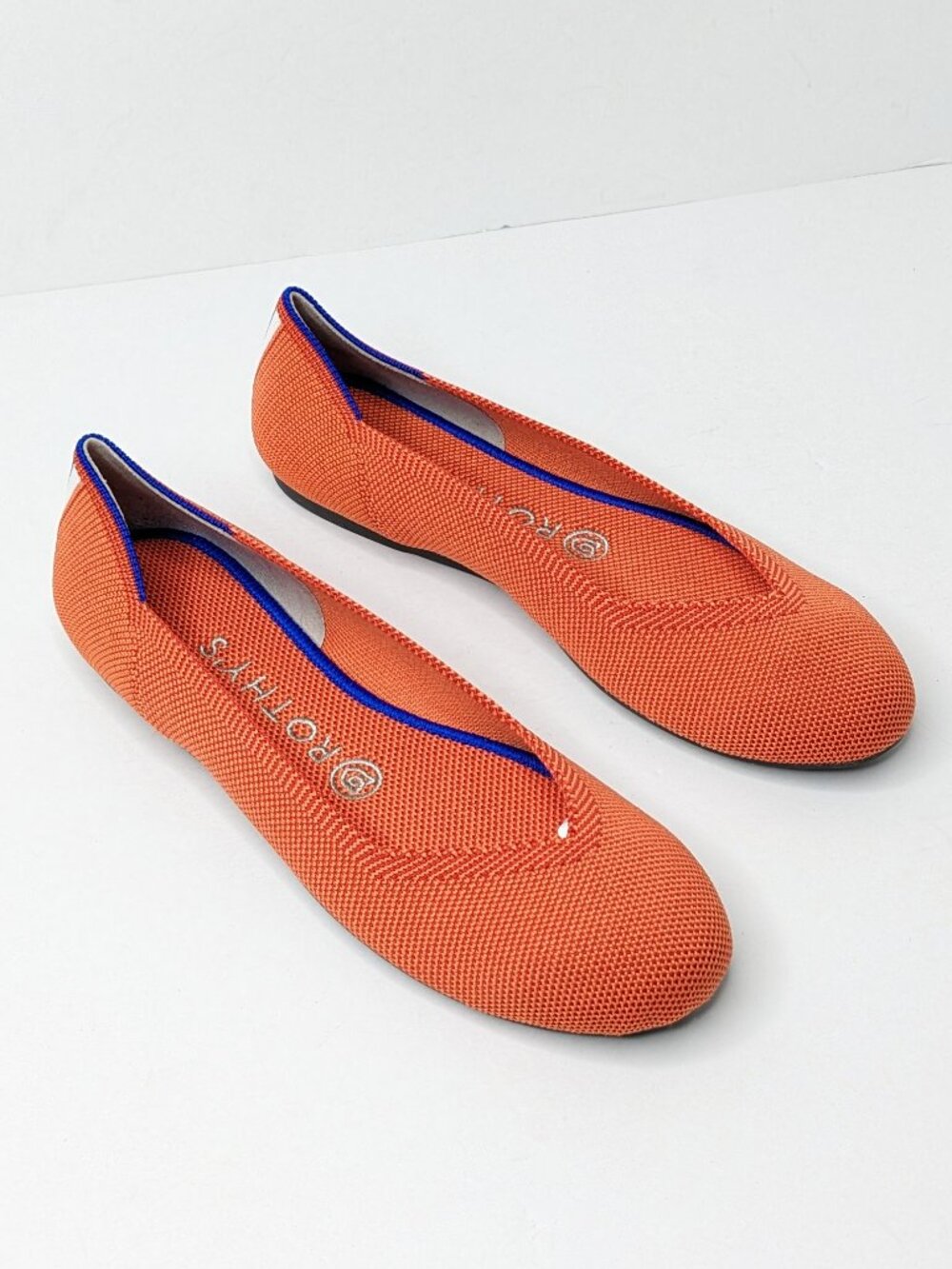 Rothy's The Flat Round Toe Slip-On Luxury Ballet Flats Persimmon Womens 7.5